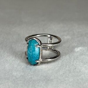 Kendra Scott Elyse Sterling Silver Double Band Ring